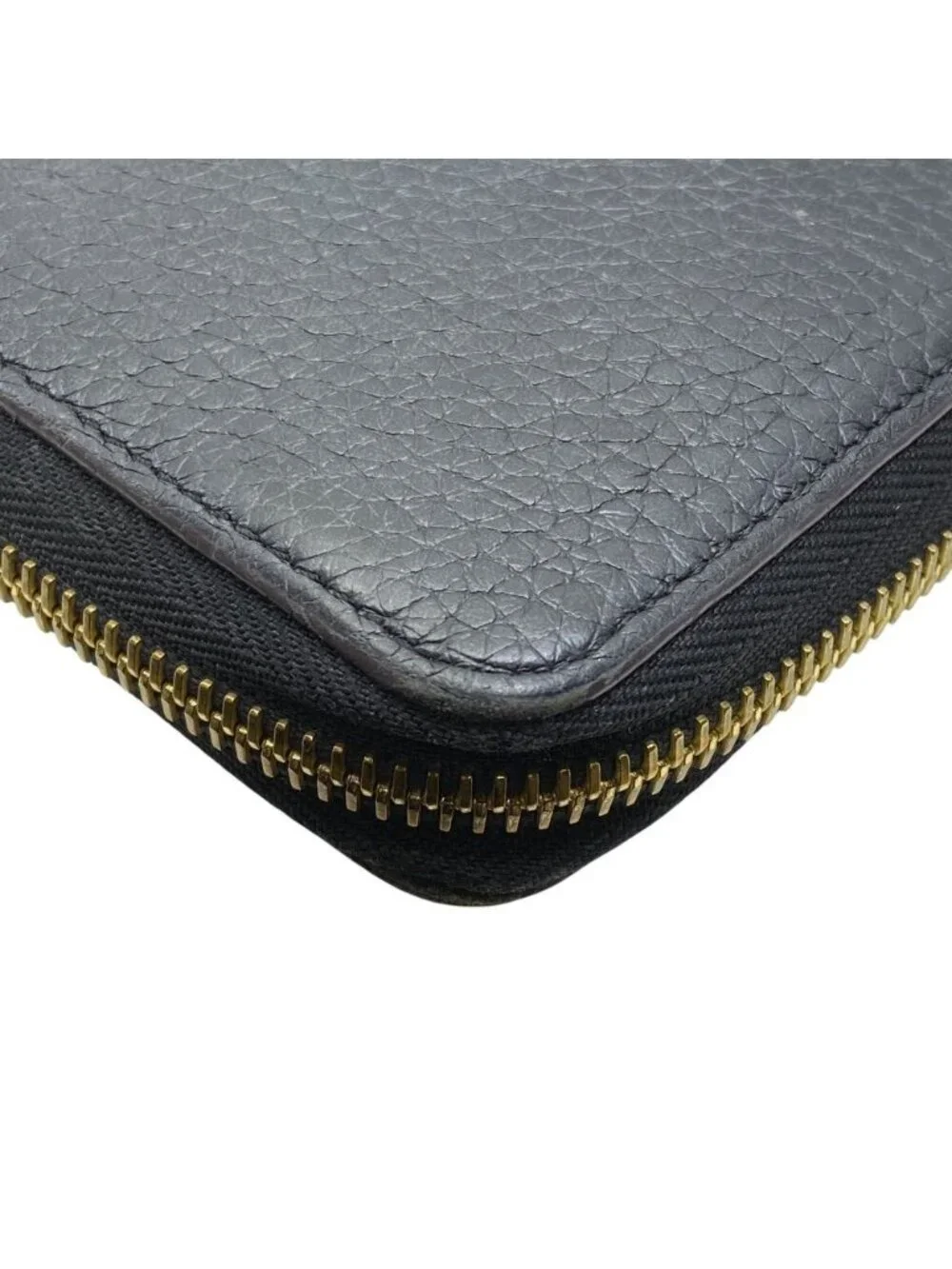 Louis Vuitton Comete Wallet Portefeuille L-shaped Zipper Leather Black Pink